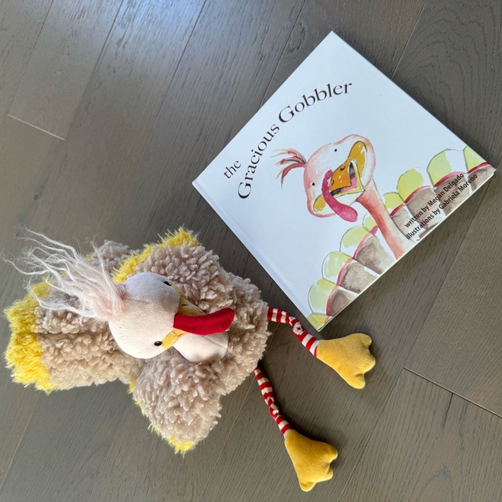 Gracious Gobbler Plush Turkey and Book